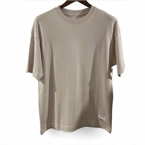 NWT Men's Light Beige Short Sleeve T-Shirt Size Small